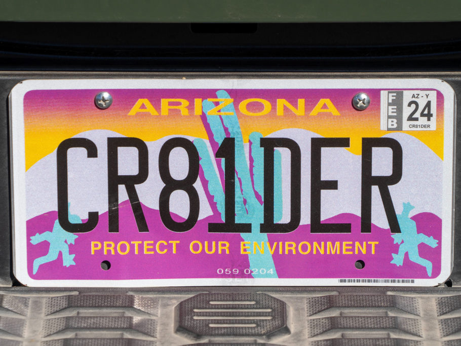 Arizona: Ein weiteres Nummernschild in unserer Sammlung