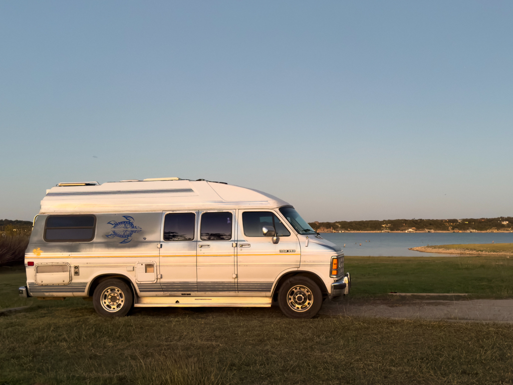 Martha am Lake Brownwood Campground endlich angekommen