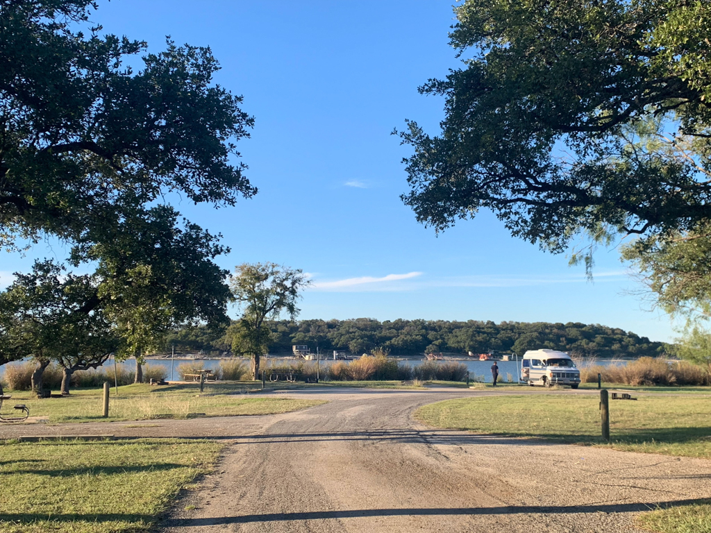 Lake Brownwood, Campsite direkt am See!