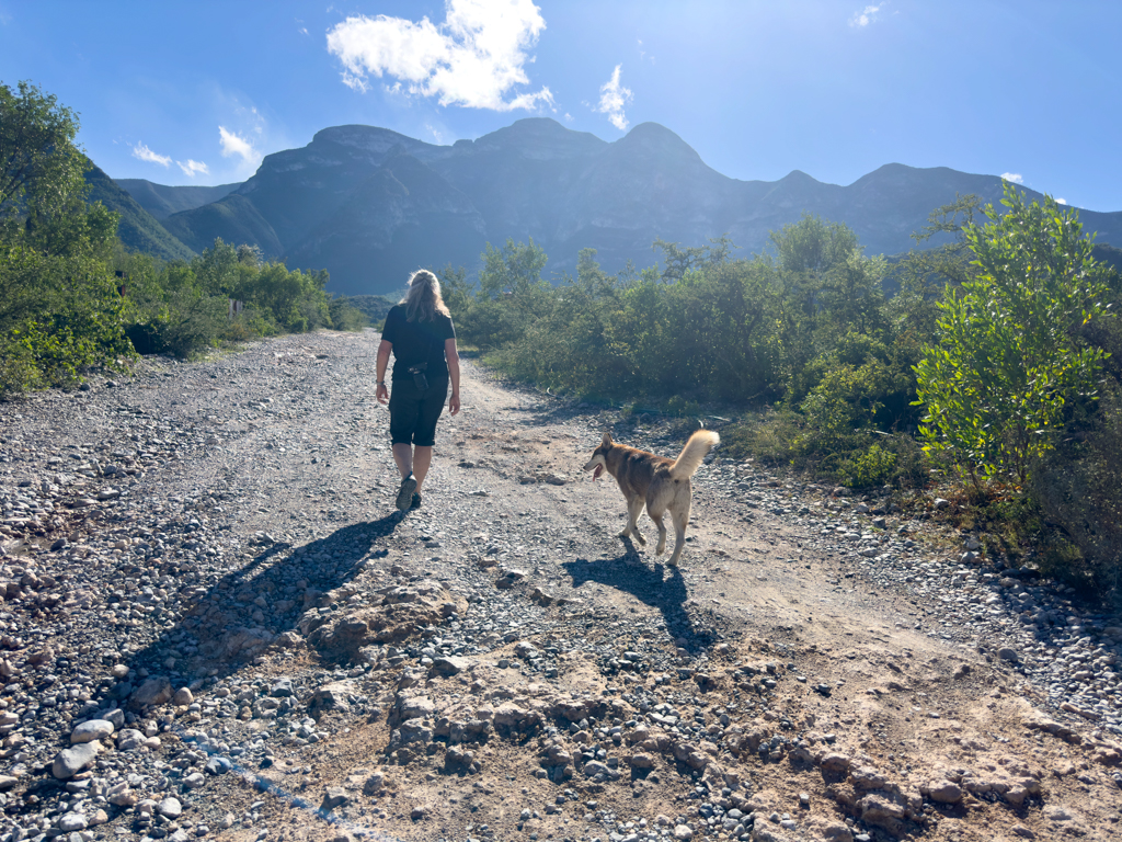 Hundi, heute unser treuer Begleiter während der Wanderung