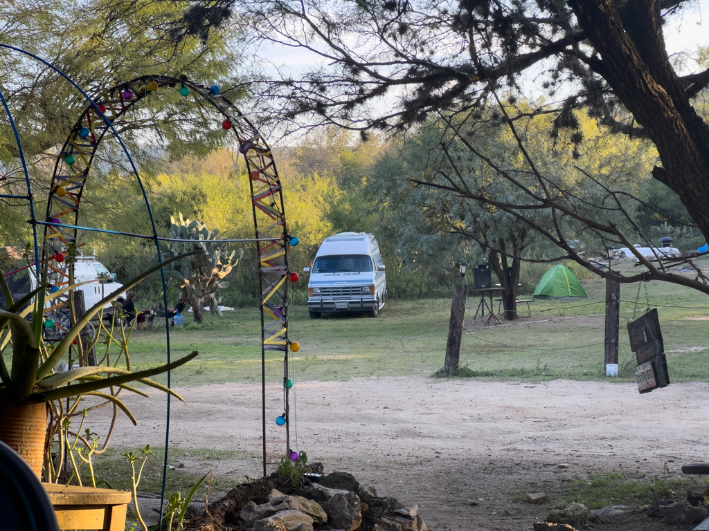 Unser Stellplatz im Adventurarte Campground