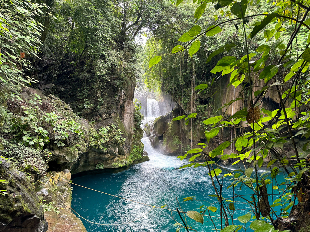 Endlich am Puente de Dios mit seinem Wasserfall angekommen