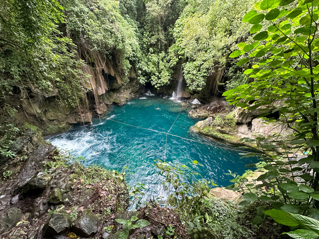 Endlich am Puente de Dios mit seinem Wasserfall angekommen