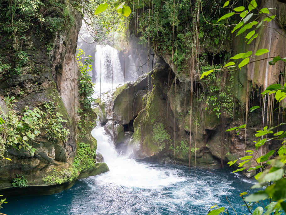 Endlich am Puente de Dios mit seinem Wasserfall angekommen