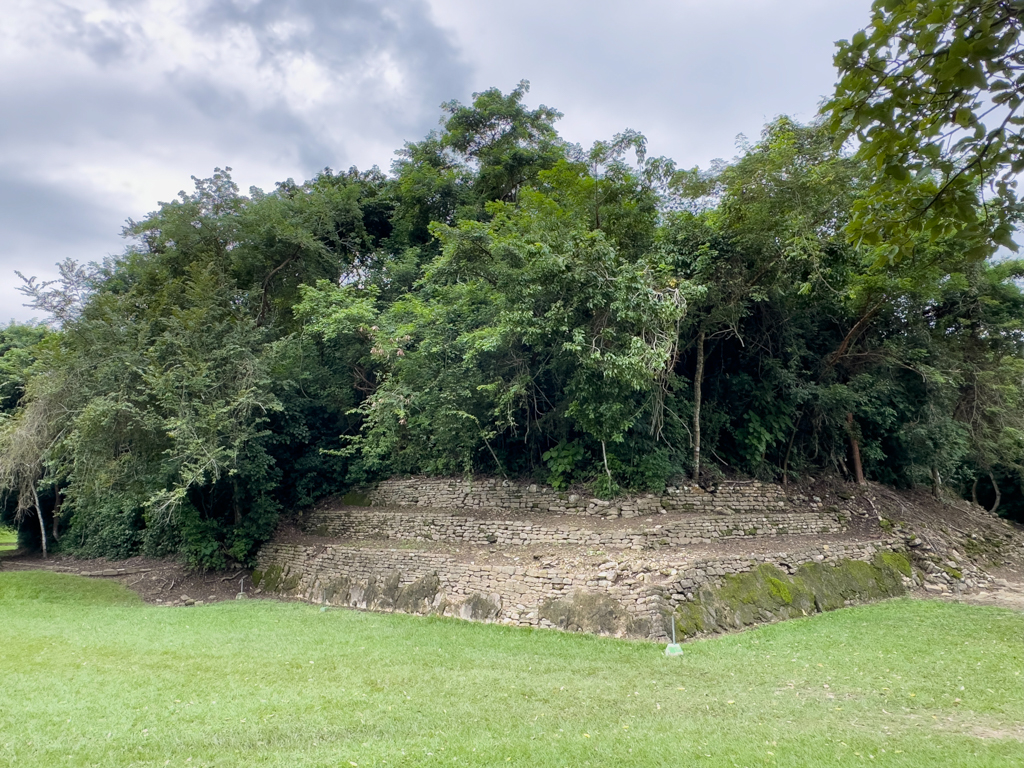 Die Natur holt sich ihr Terrain zurück. Eine überwucherte und zerfallene Pyramide in El Tajin
