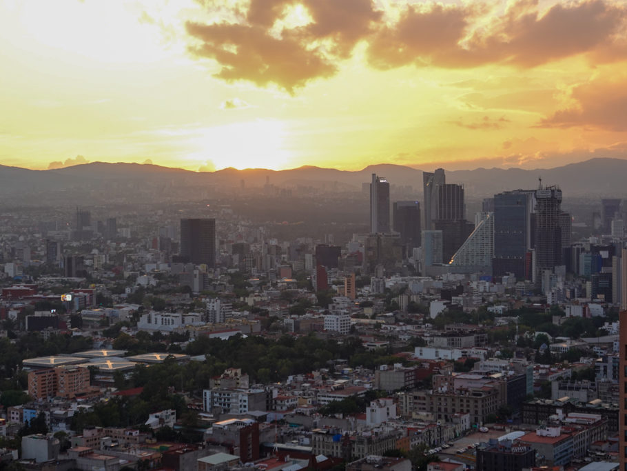 Blick vom Torre Latinoamericana über CDMX