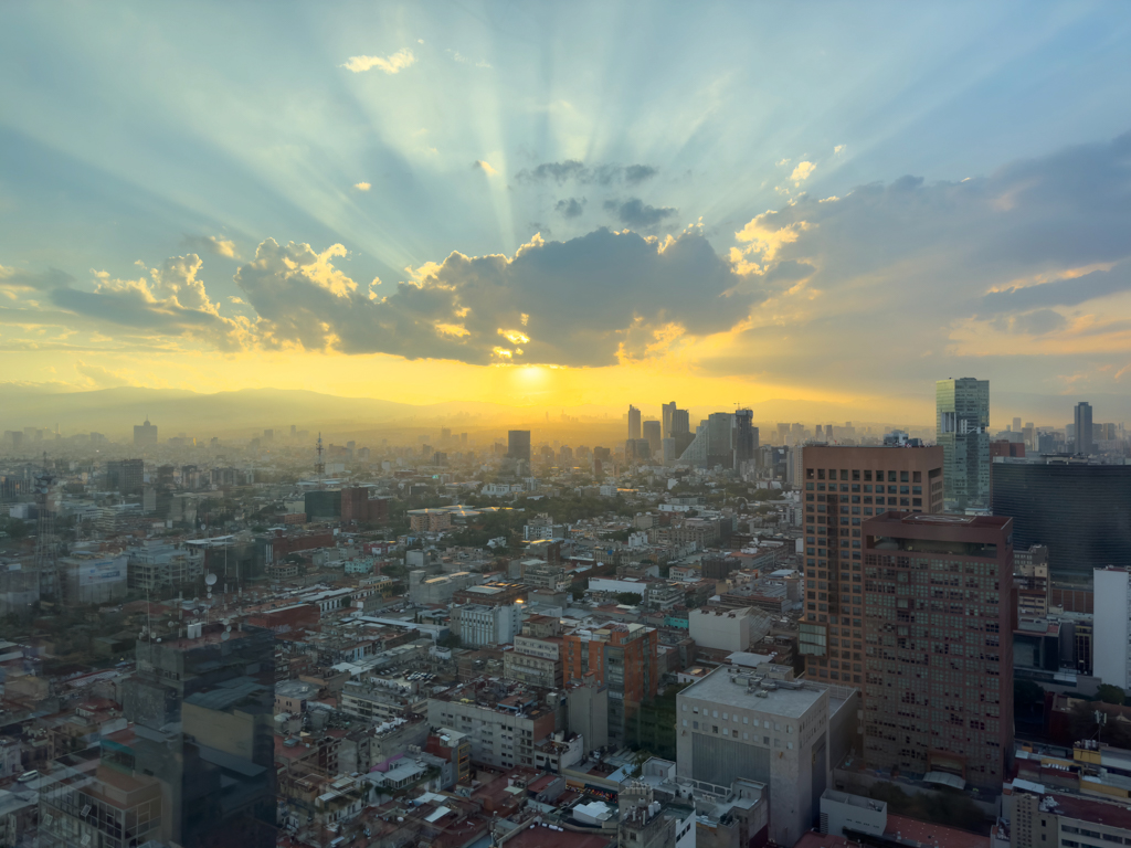 Blick vom Torre Latinoamericana über CDMX