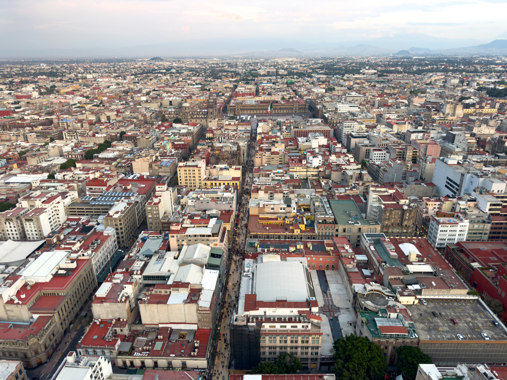 Blick vom Torre Latinoamericana über CDMX