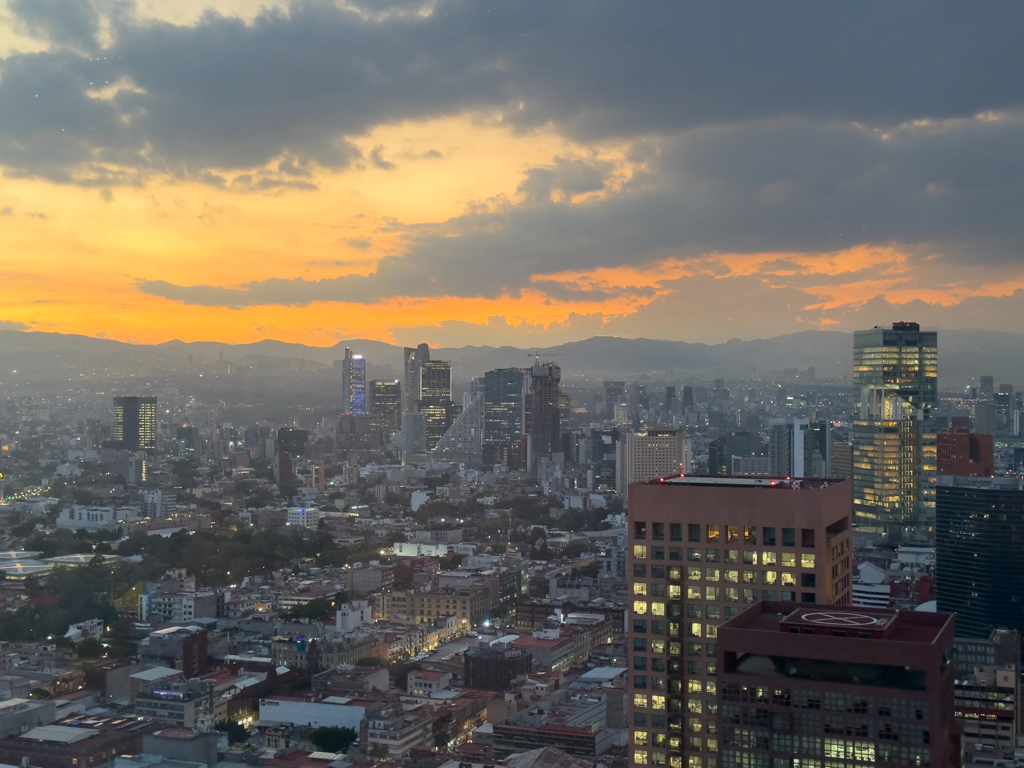 Blick vom Torre Latinoamericana über CDMX