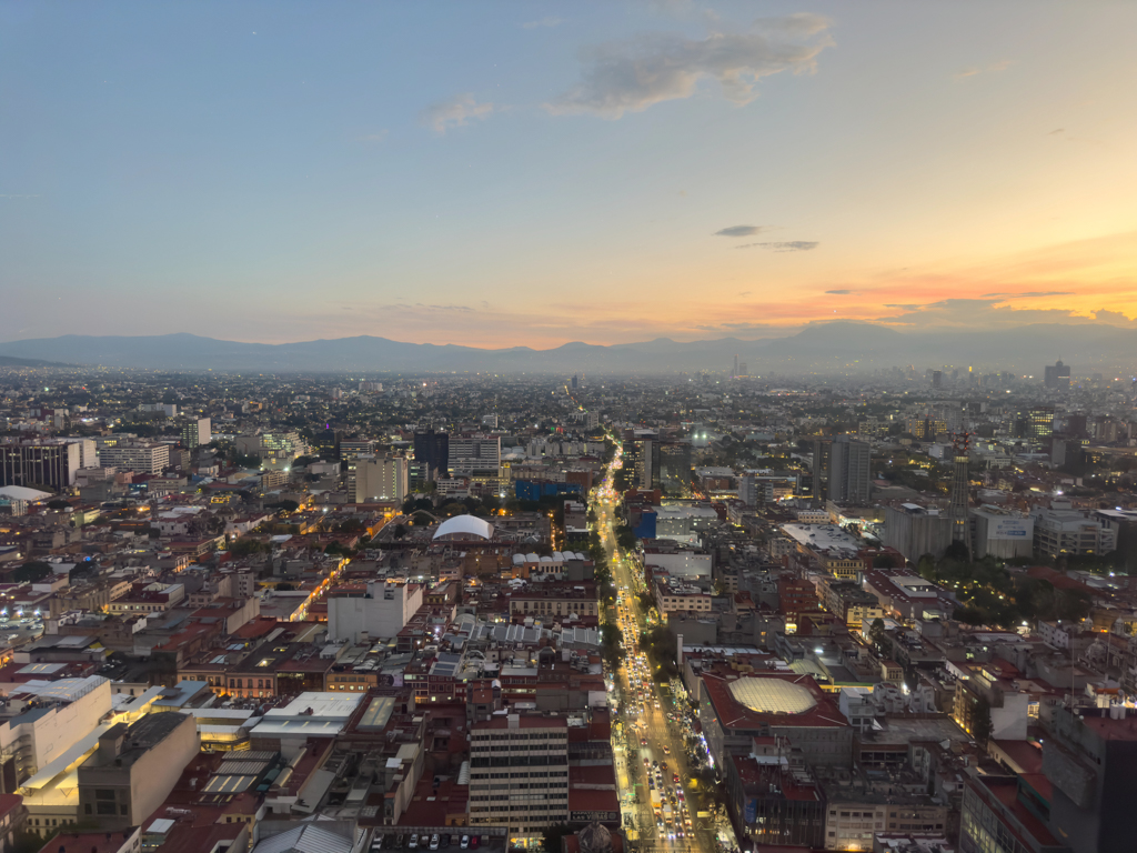 Blick vom Torre Latinoamericana über CDMX