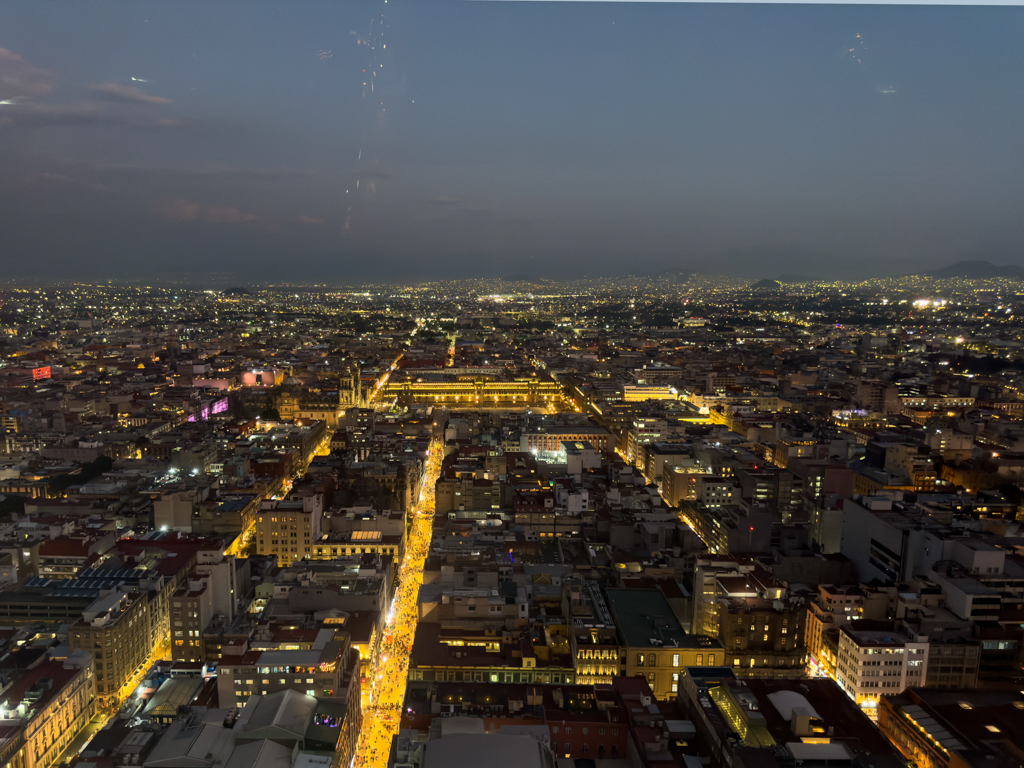 Blick vom Torre Latinoamericana über CDMX