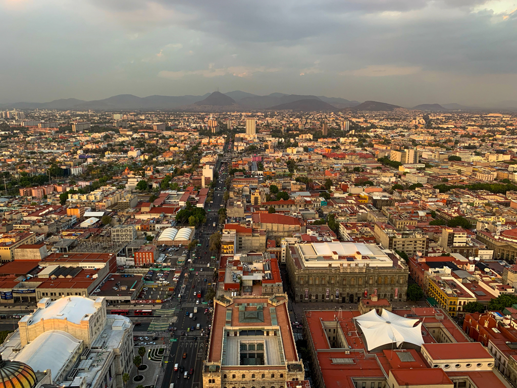 Blick vom Torre Latinoamericana über CDMX