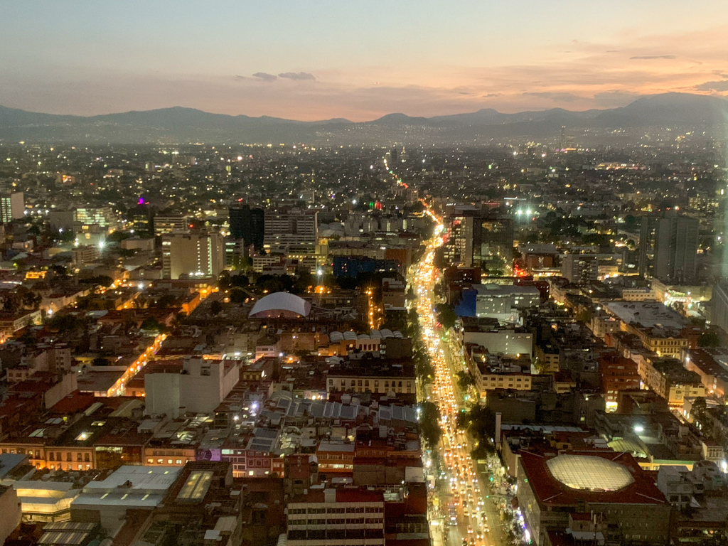 Blick vom Torre Latinoamericana über CDMX