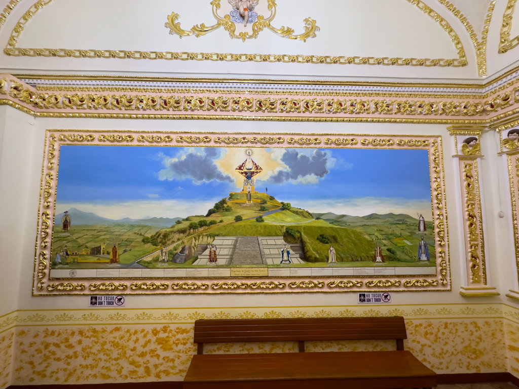 Wandgemälde in der Kirche der Señora de los Remedios.