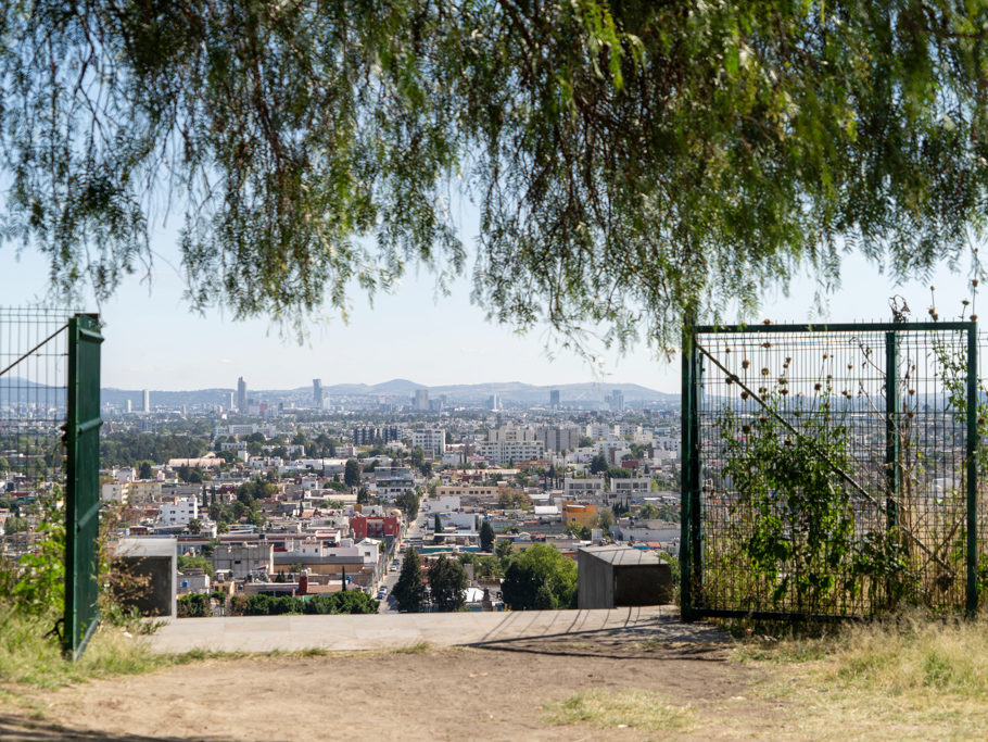 Blick von der Kirche der Señora de los Remedios auf das Umland von Puebla