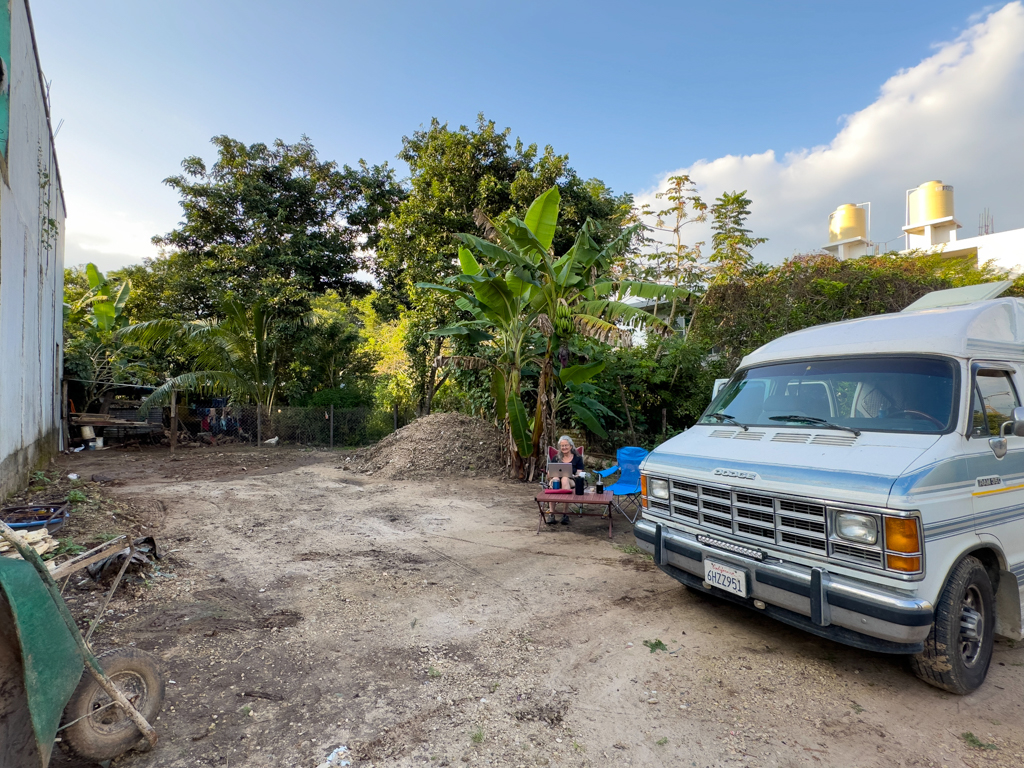 Unser Stellplatz in Palenque auf Pedros kleinem Grundstück