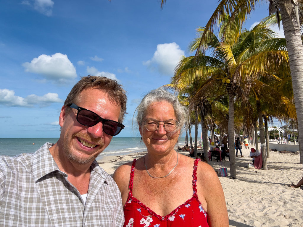 JoMa am Strand von Progreso