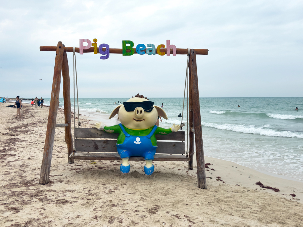 Geburtstag: Am Nami an der Pig Beach hier in Chelem