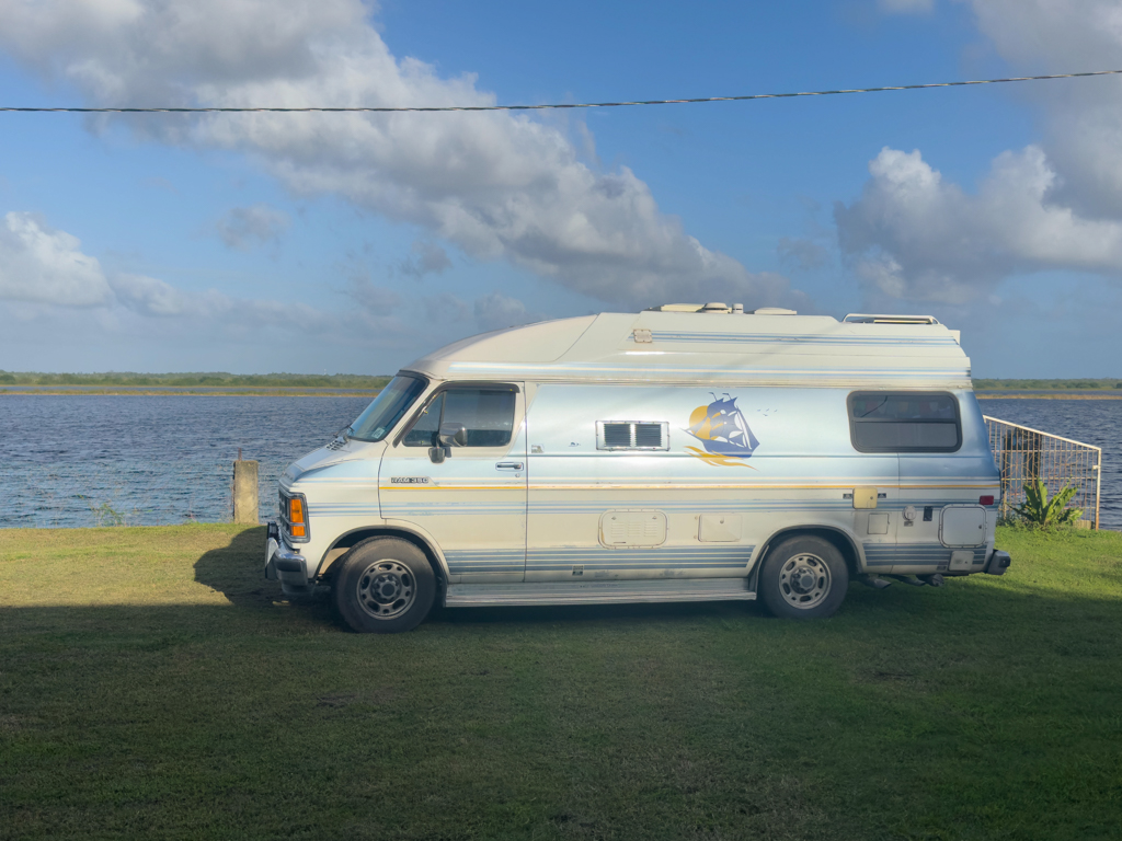 Martha mit Sicht auf die Nothern Lagoon bei Nerie in Crooked Tree