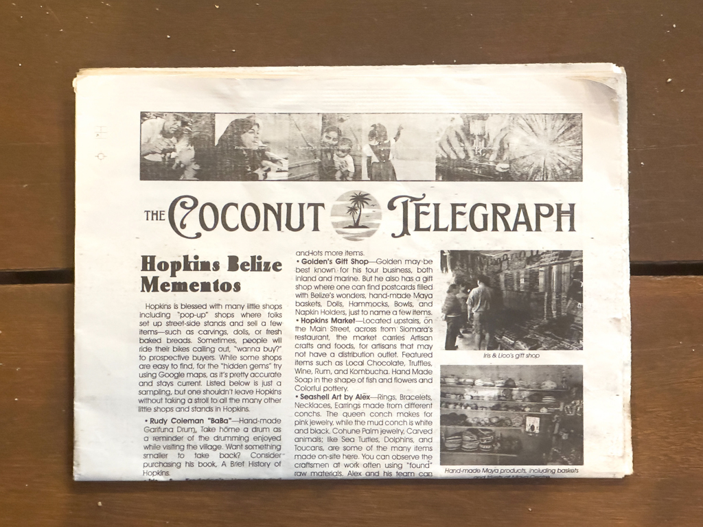 Der Coconut Telegraph, die Zeitung für Hopkins und Umgebung