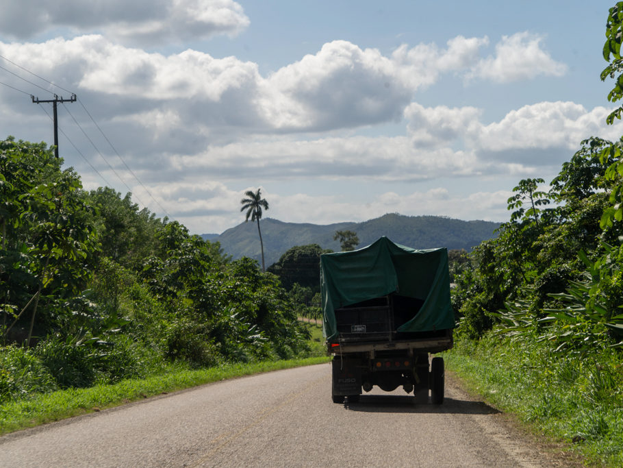 Eines der "schrägen" Fahrzeuge in Belize