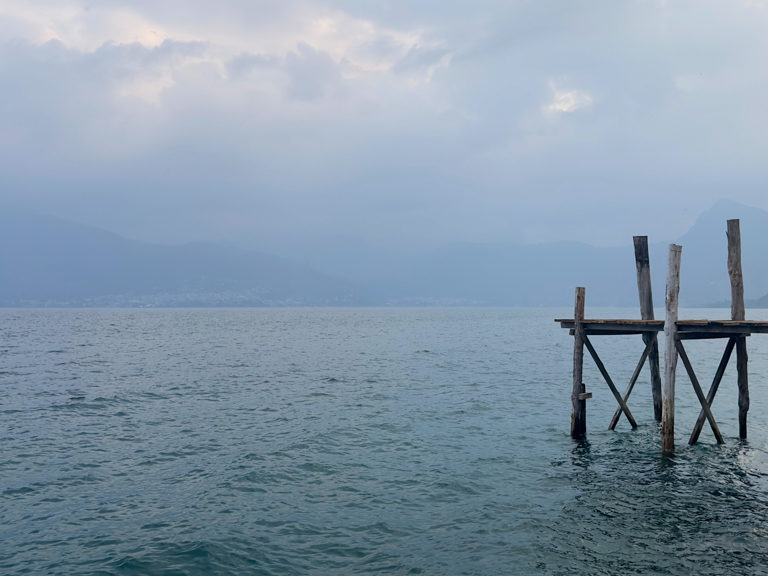Privater Bootssteg am Atitlán See