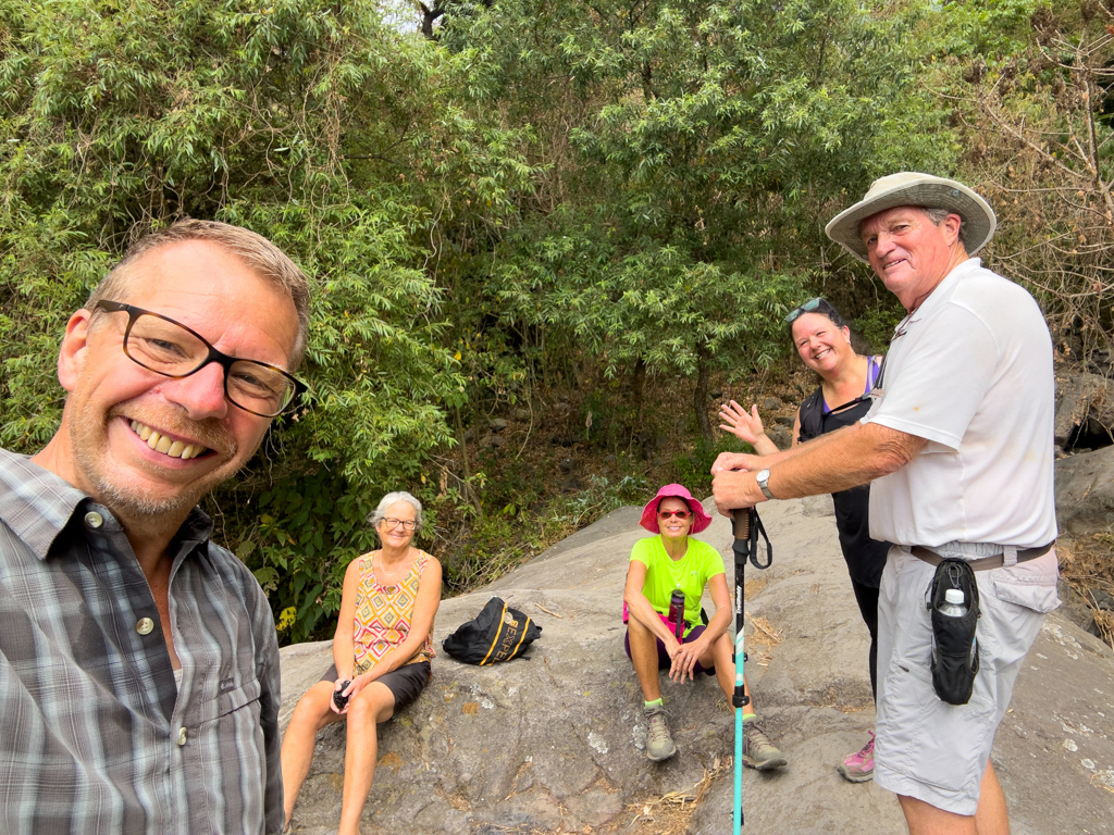 JoMa Selfie mit den der Wandercrew am Elephant Rock