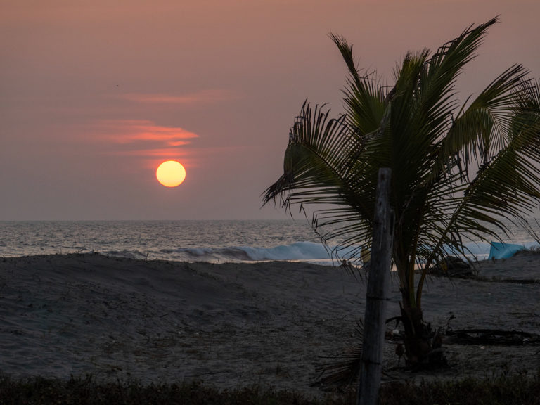 Sonnenuntergang in Puerto Aristo