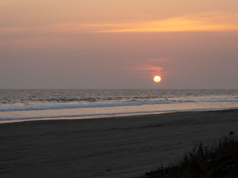 Sonnenuntergang in Puerto Aristo