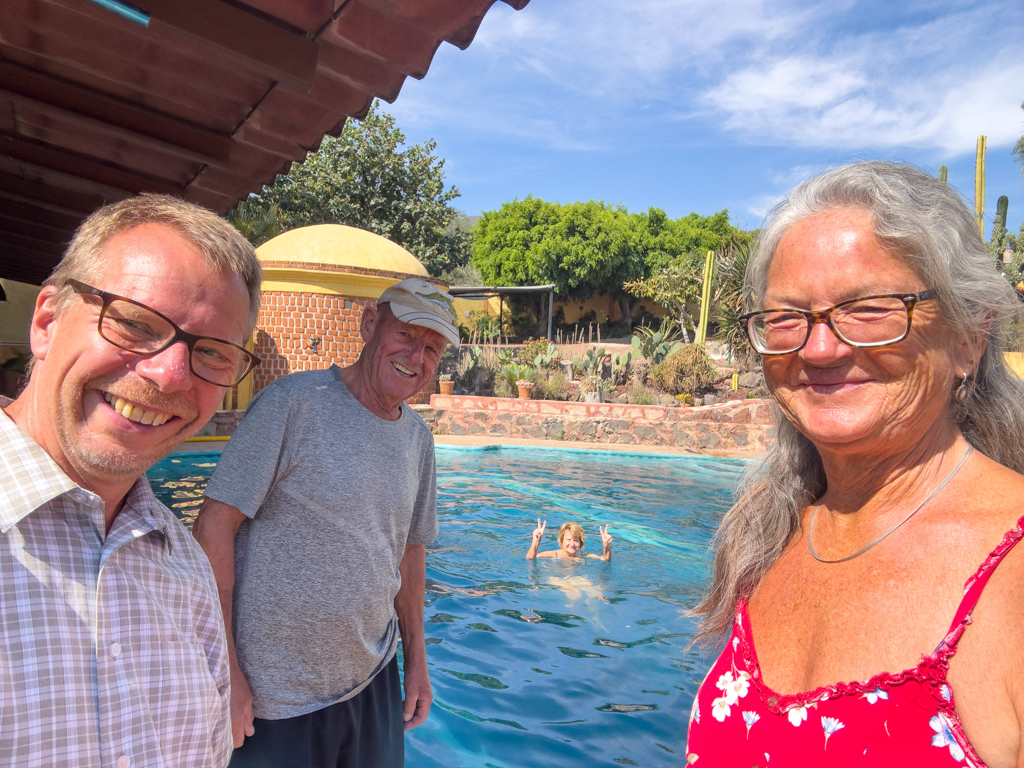 Abschieds-Selfie mit Marianne und Klaus