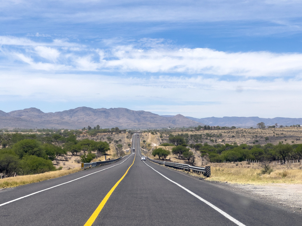 Fahrt durch das Altiplano nach Zacatecas