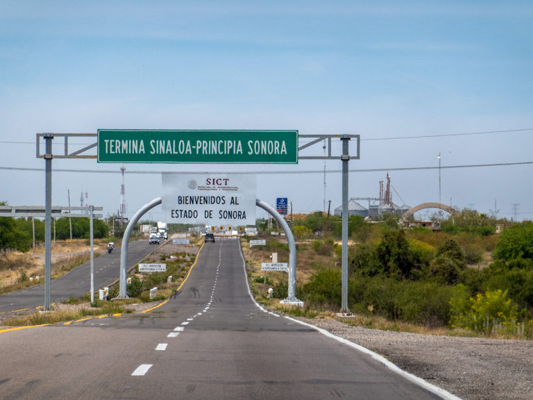 Goodbye Sinaloa, Bienvenidos in Sonora