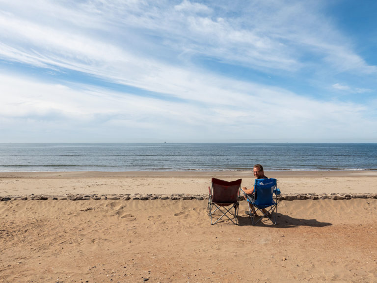 Frühstück am Strand von Huatabampito