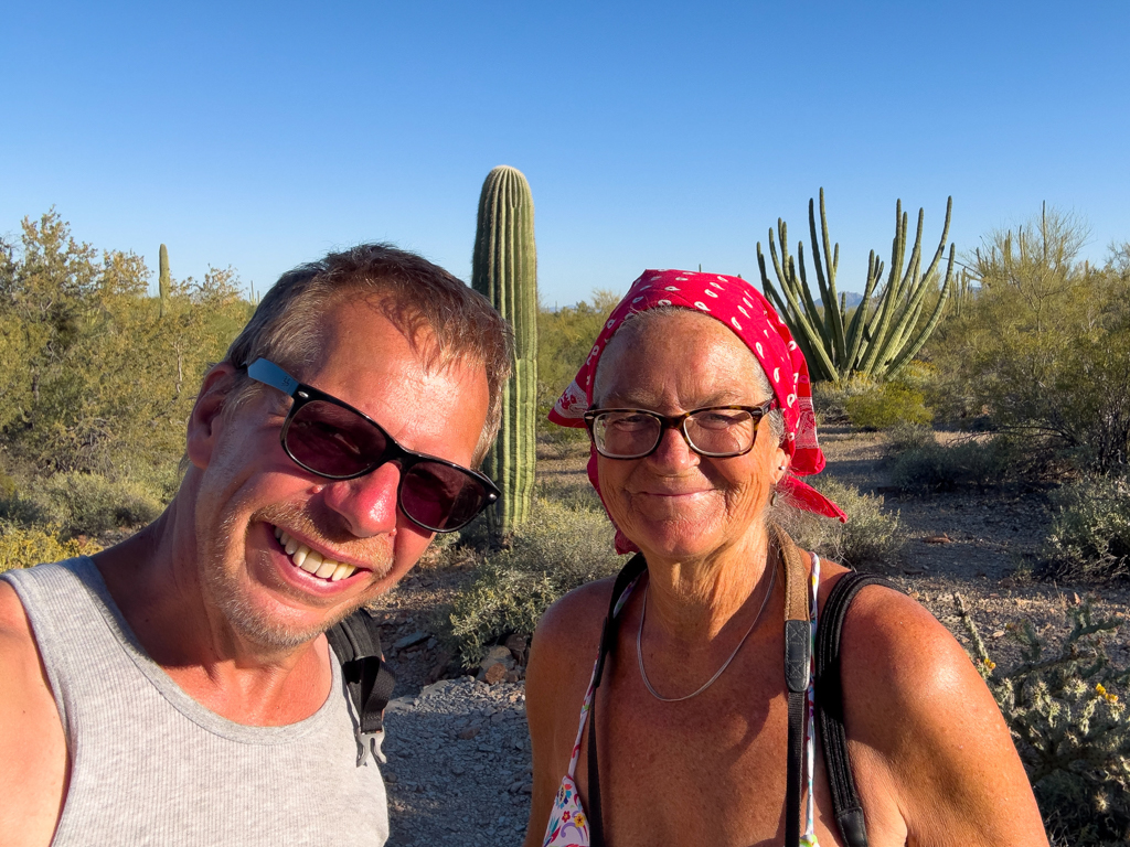 JoMa Selfie im Organ Pipe Cactus National Monument, Arizona