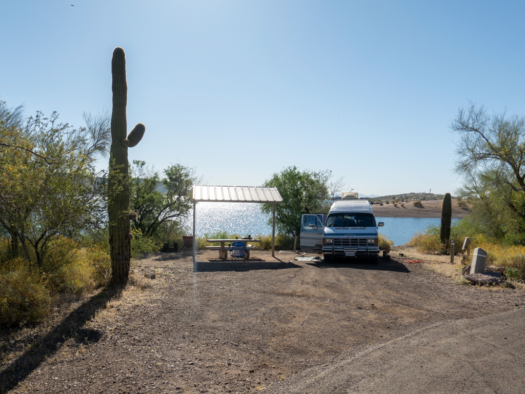 Campingplatz Desert Tortoise am Lake Pleasant, Arizona