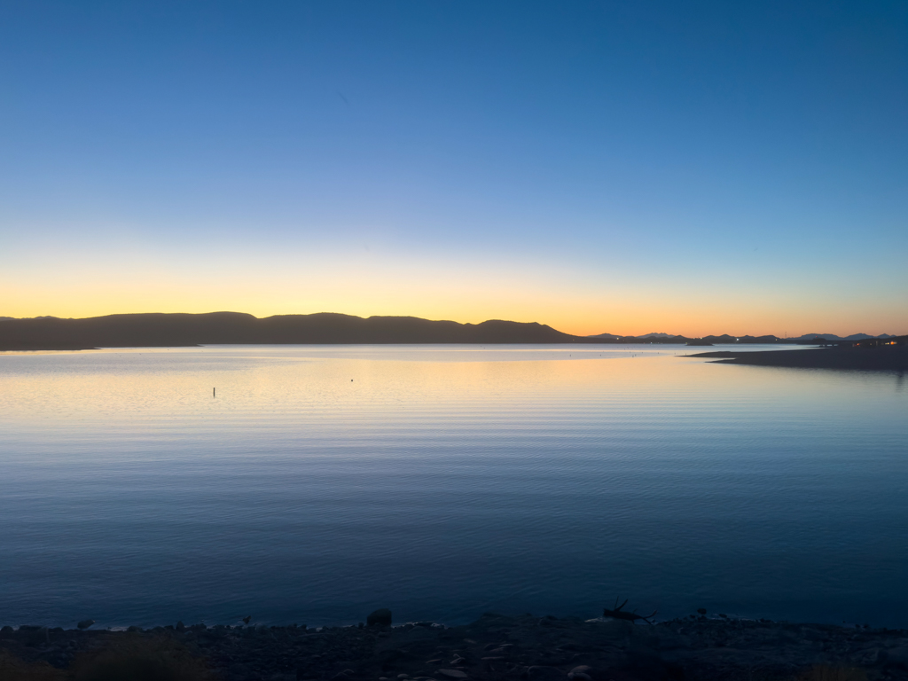 Abendstimmung am Lake Pleasant, Arizona