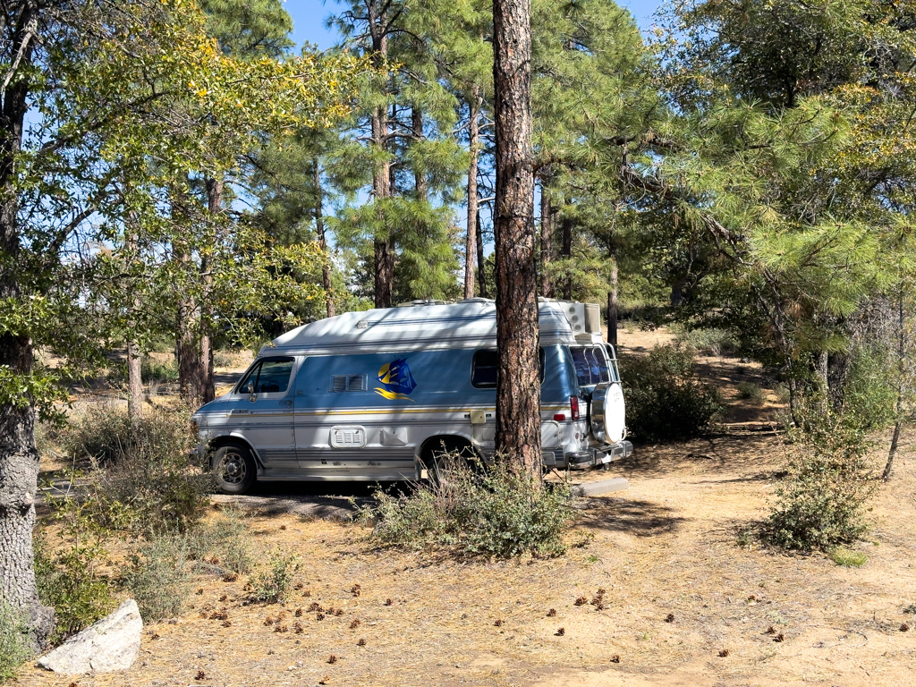 Unser erster Stellplatz im Yavapai Campground