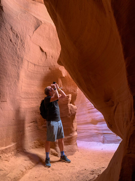 Jo fotografiert im Antelope Canyon