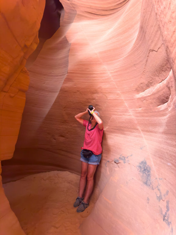 Ma fotografiert im Antelope Canyon