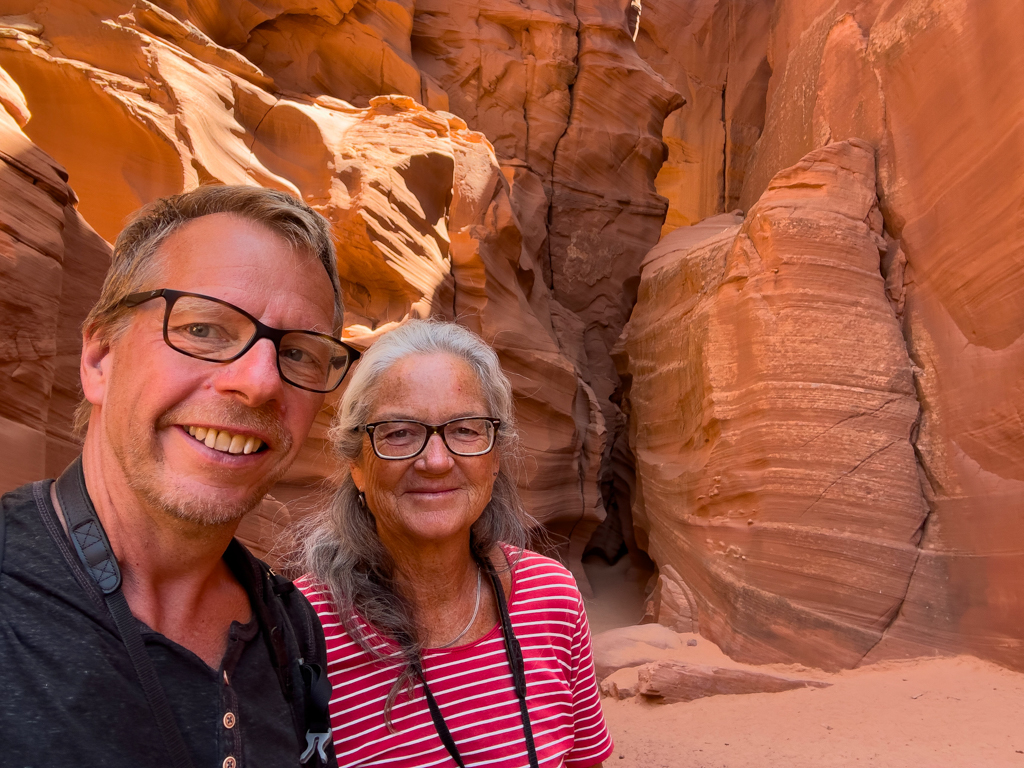 JoMa Selfie im Antelope Canyon