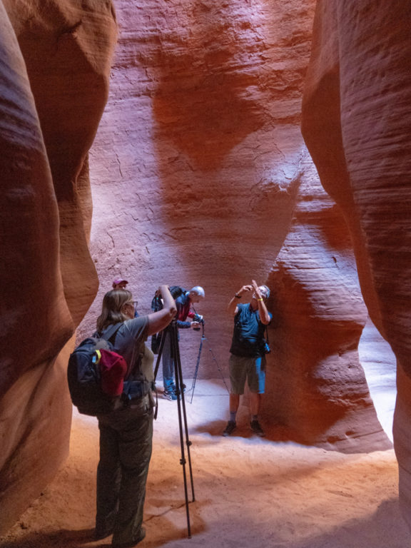 Unsere Fotogruppe im Antelope Canyon