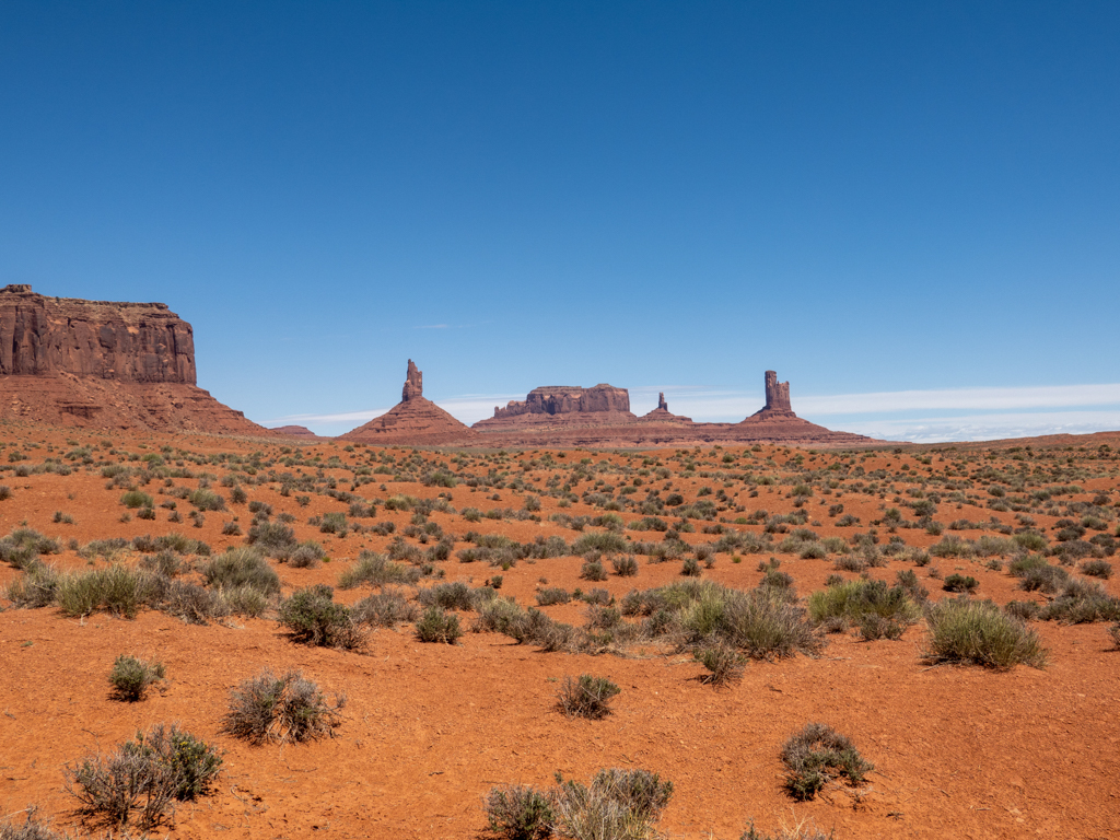 Aussicht von unserer Wanderung durch das Monument Valley