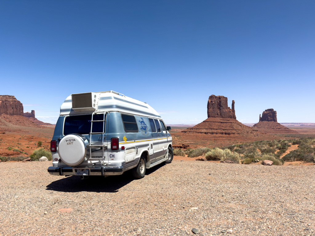 Wir stehen wieder vor dem beeindruckenden Monument Valley