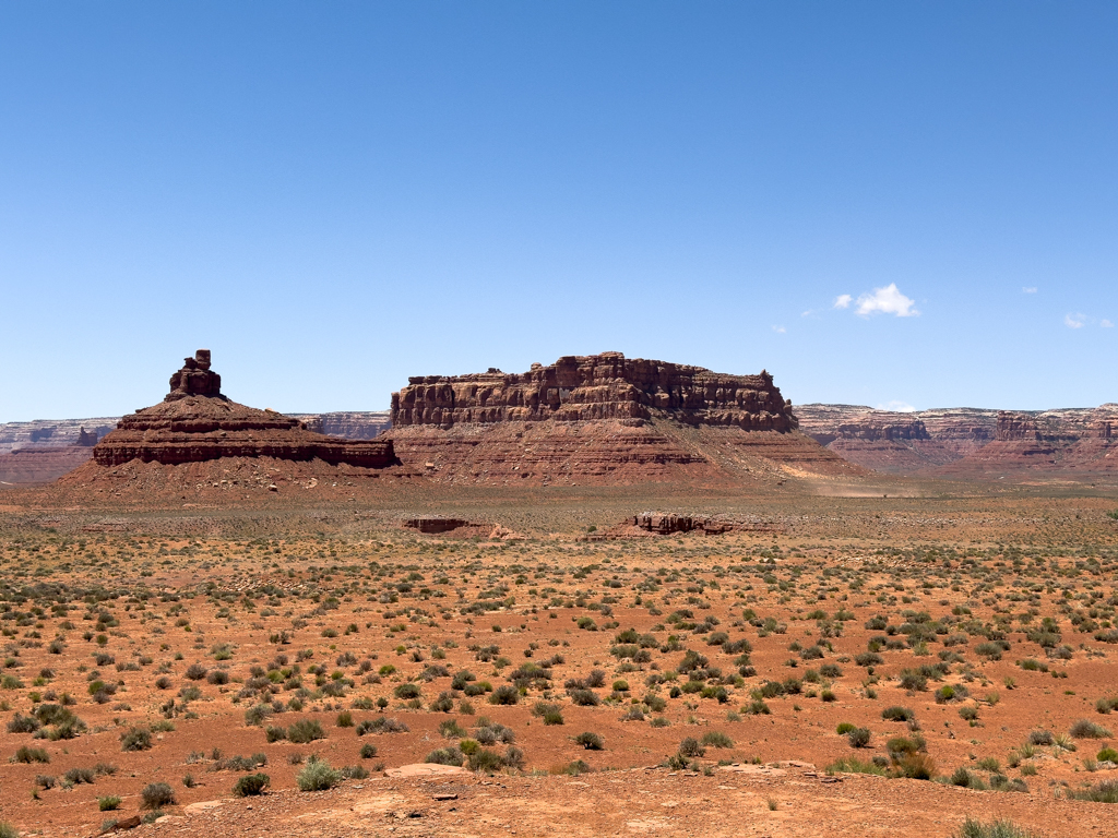 Für manche vielleicht eintönig, für uns eine immer wieder atemberaubende Landschaft hier in Utah im Valley of the Goods