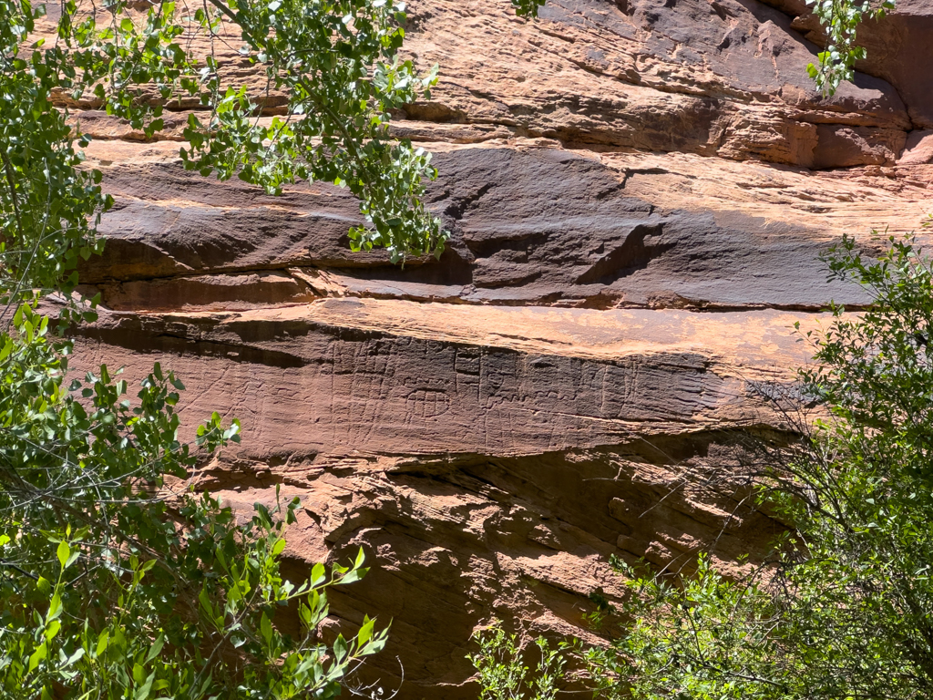 in der Sand Island auf dem Weg zu den weiteren Petroglyphen