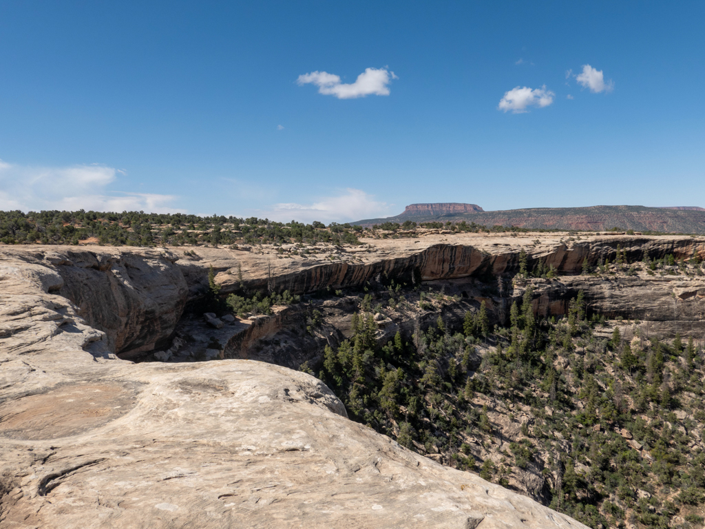 Die Canyon Landschaft bei den natural bridges