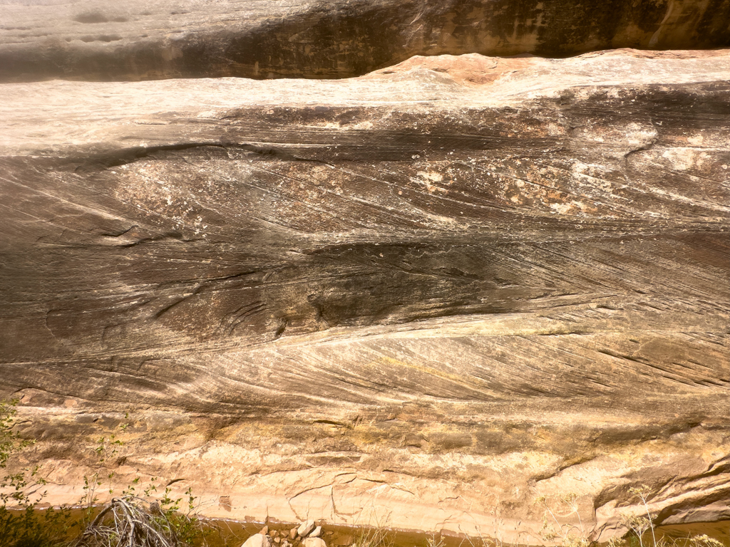 Ein Stück der glatt gewaschenen Canyon Wand