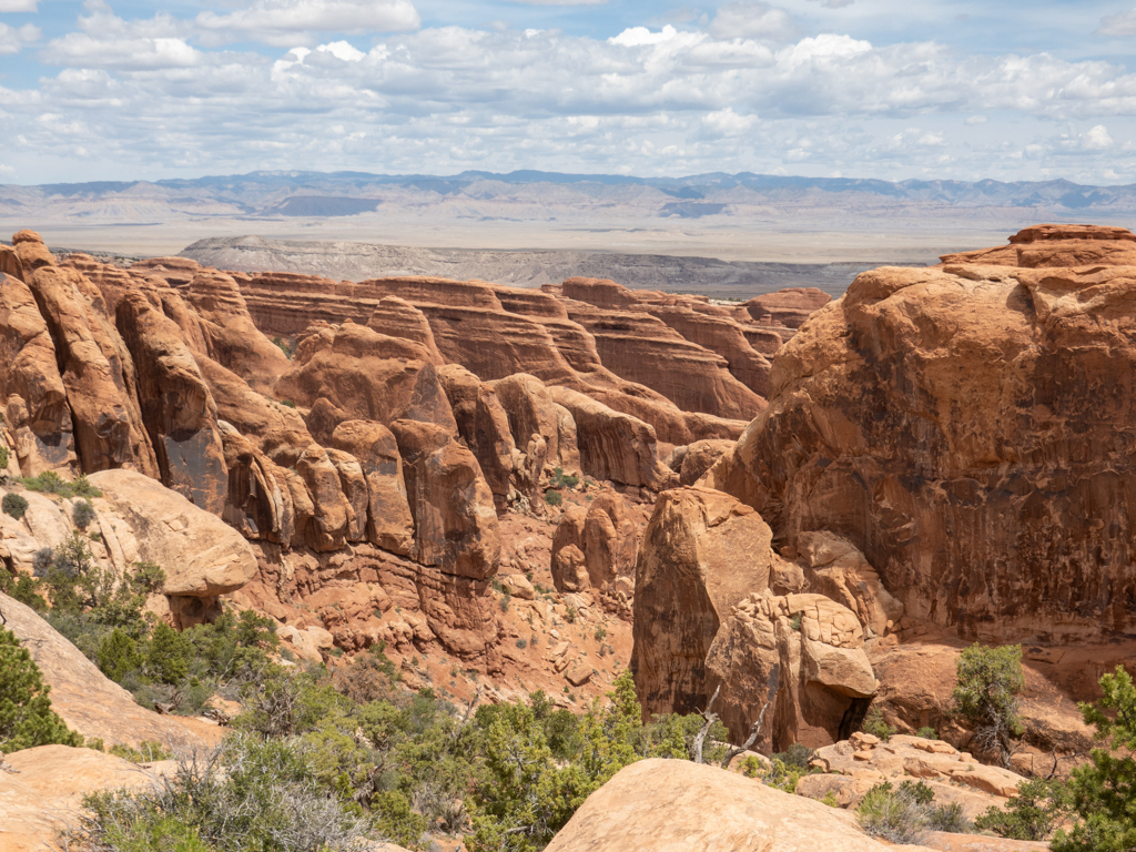 Auch der Arches NP ist voller Needles und steiniger Rippen