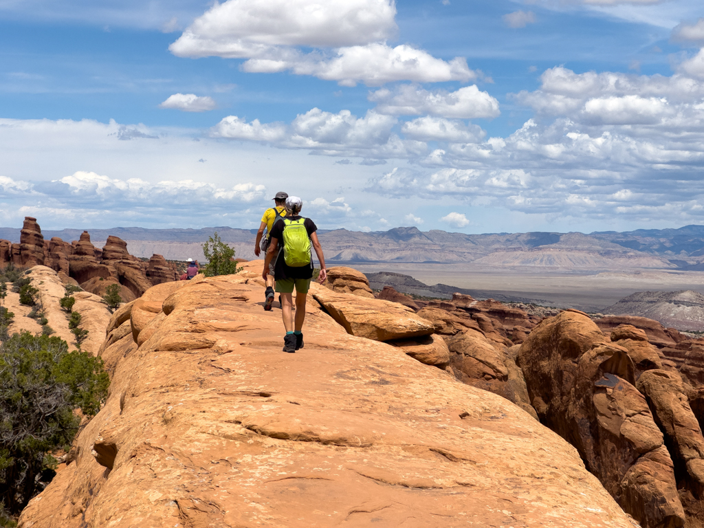 Mit Hanno und Sigrid auf der Wanderung durch den Arches NP