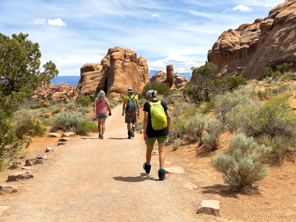 Mit Hanno und Sigrid auf der Wanderung durch den Arches NP